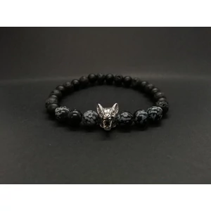 Kép 2/4 - Trónok harca ásványkarkötő "farkas"_1