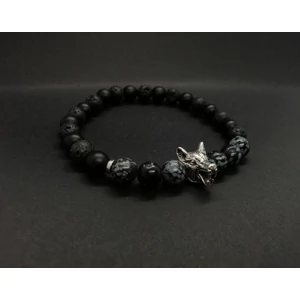 Kép 1/4 - Trónok harca ásványkarkötő "farkas"