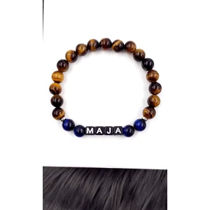 Kép 1/2 - Férfi tigrisszem ásványkarkötő névvel