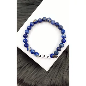 Kép 1/3 - Lápiszlazuri ásványkarkötő "APA" felirattal