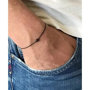 Kép 1/3 - Zsineg lávakő ásványkarkötő 