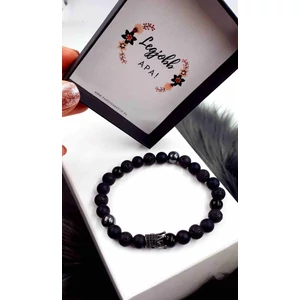 Kép 3/3 - Legjobb Apa! díszdobozos ásványkarkötő - korona