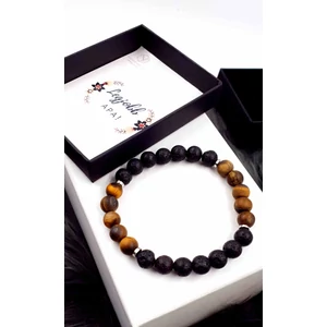 Kép 3/3 - "Legjobb Apa!" díszdobozos ásványkarkötő - matt tigirsszem