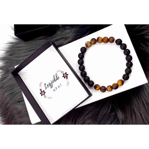 Kép 2/3 - "Legjobb Apa!" díszdobozos ásványkarkötő - matt tigirsszem