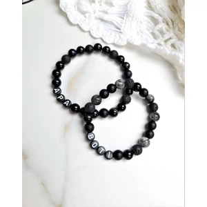 Kép 1/2 - Apa-Fia pároskarkötő 'zebrajáspis'