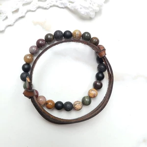 Kép 2/3 - Stone &amp; Leather férfi ékszerszett