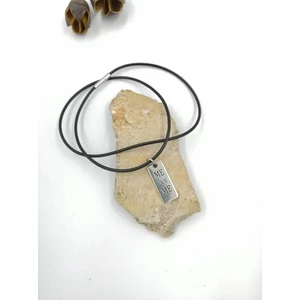 Kép 2/2 - "Me vs Me"feliratos kaucsuk nyaklánc_1