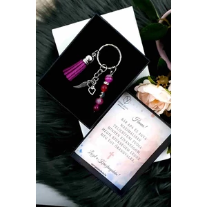 Kép 1/3 - Keresztanya felkérő díszdobozos kulcstartó