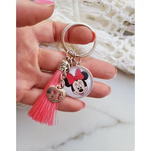 Kép 2/2 - Minnie egeres kulcstartó- pink