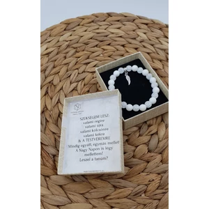 Kép 2/3 - Tanúfelkérő  ásványkarkötő díszdobozban üzenettel_1