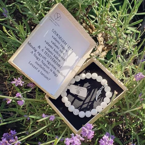 Kép 3/3 - Tanúfelkérő  ásványkarkötő díszdobozban üzenettel_2