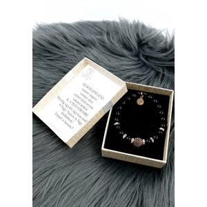 Kép 1/2 - Tanú felkérő  ásványkarkötő díszdobozban üzenettel