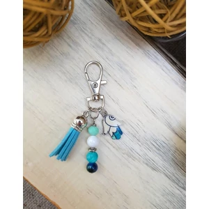 Kép 2/2 - Fatima keze türkiz kulcstartó