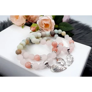 Kép 3/4 - Három részes amazonit Anya-Lánya karkötőszett