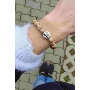 Kép 2/2 - Életfa medálos képjáspis ásványkarkötő