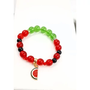 Kép 2/2 - Dinnye medálkás ásványkarkötő_1