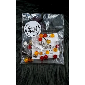 Kép 1/2 - "Hand made" csomag sárga-piros hand made, hand made csomag, csináld magad, saját ékszer