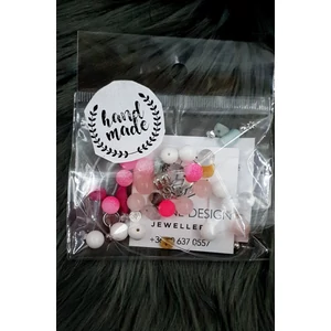 Kép 1/2 - "Hand made" csomag pink hand made, hand made csomag, csináld magad, saját ékszer