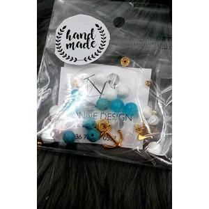 Kép 2/2 - "Hand made" csomag arany-türkiz hand made, hand made csomag, csináld magad, saját ékszer