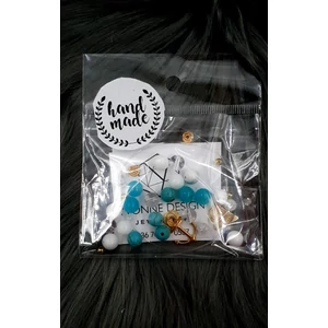 Kép 1/2 - "Hand made" csomag arany-türkiz hand made, hand made csomag, csináld magad, saját ékszer