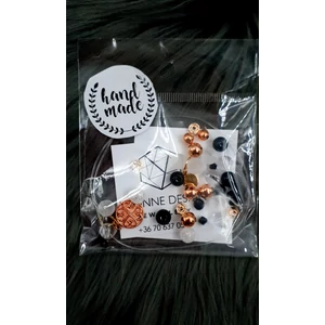 Kép 1/2 - "Hand made" csomag rosegold virág hand made, hand made csomag, csináld magad, saját ékszer