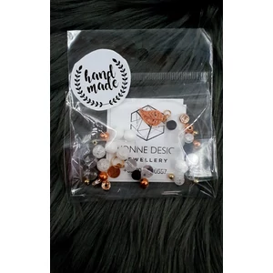 Kép 1/2 - "Hand made" csomag rosegold levél hand made, hand made csomag, csináld magad, saját ékszer