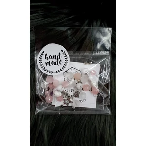 Kép 1/2 - "Hand made" csomag rózsaszín csillag hand made, hand made csomag, csináld magad, saját ékszer