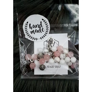 Kép 3/3 - "Hand made" csomag rózsaszín áttetsző hand made, hand made csomag, csináld magad, saját ékszer
