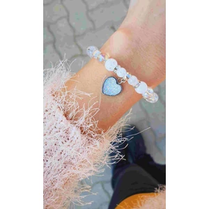 Kép 1/3 - Druzy ásvány karkötő "hegyikristály"