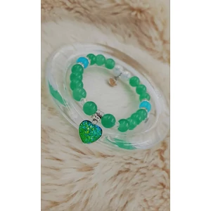 Kép 2/2 - Druzy ásvány karkötő "aventurin"