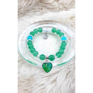 Kép 1/2 - Druzy ásvány karkötő "aventurin"