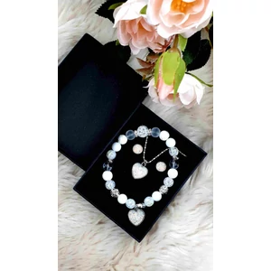 Kép 1/4 - Druzy ásványékszer szett ,snow