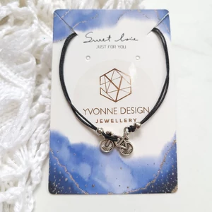 Kép 5/5 - Kerékpár medálos zsinór karkötő bicikli