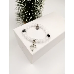 Kép 2/2 - "Gyémánt" medál ásványkarkötő