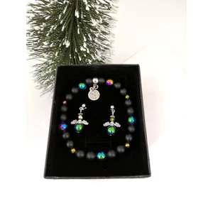 Kép 1/2 - "Szivárvány hematit angyal" ékszerszett