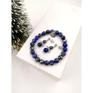 Kép 1/2 - "Kék angyal" lazurit ékszerszett