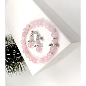 Kép 3/3 - "Rózsakvarc angyal" ékszerszett