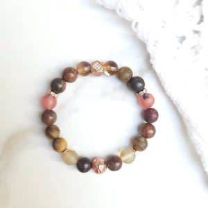 Kép 2/3 - LUXURY ősz ásványkarkötő