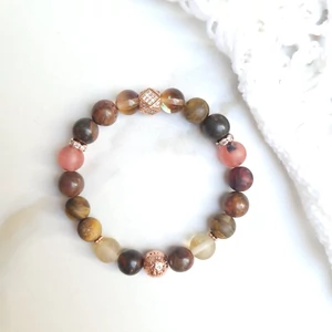 Kép 1/3 - LUXURY ősz ásványkarkötő