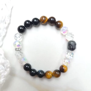 Kép 2/2 - Buddhafej kristálykarkötő