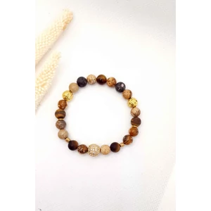 Kép 2/2 - Őszi hangulatú LUXURY ásványkarkötő