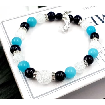 "Kék Sellő"  ásványkarkötő