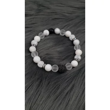 Yvonne Design LUXURY ásványkarkötő "Black"