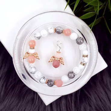 Yvonne Design rosegold angyalka ékszerszett