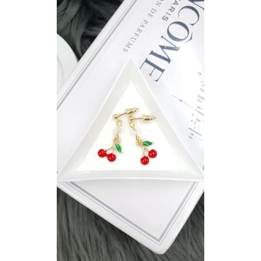 "Cseresznye" gyöngyös fülbevaló 