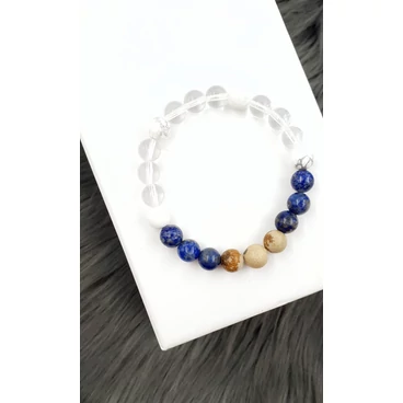 Védelmező hegyikristály ásványkarkötő 