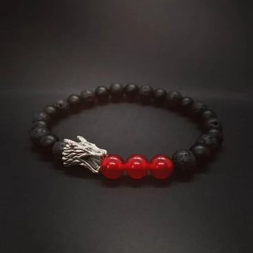 Trónok harca ásványkarkötő "karneol"