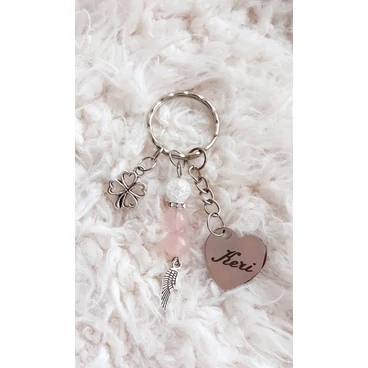 "Keri" feliratos gravírozott kulcstartó - keresztanyukáknak