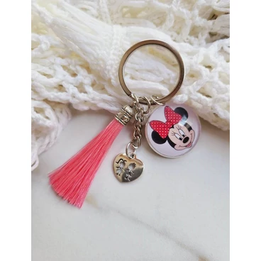 Minnie egeres kulcstartó- pink