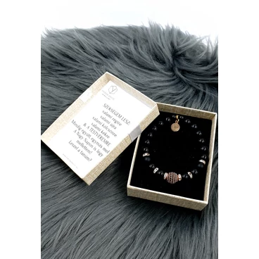 Tanú felkérő  ásványkarkötő díszdobozban üzenettel